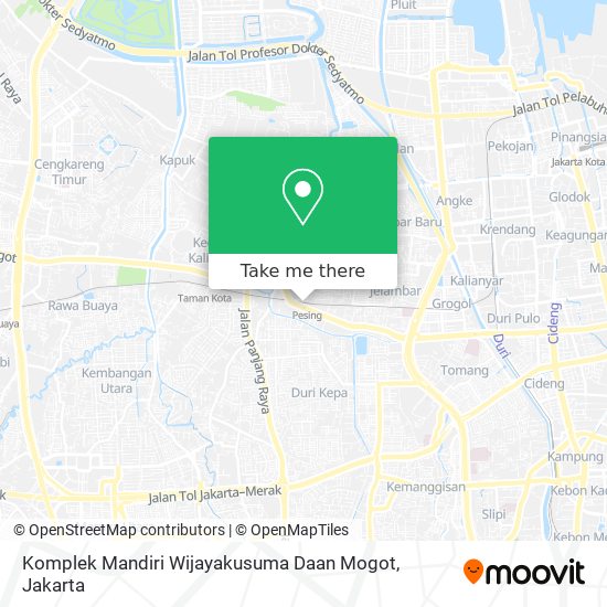 Komplek Mandiri Wijayakusuma Daan Mogot map