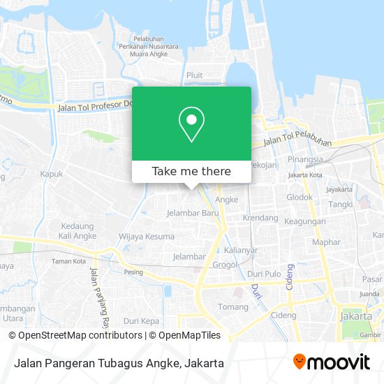 Jalan Pangeran Tubagus Angke map