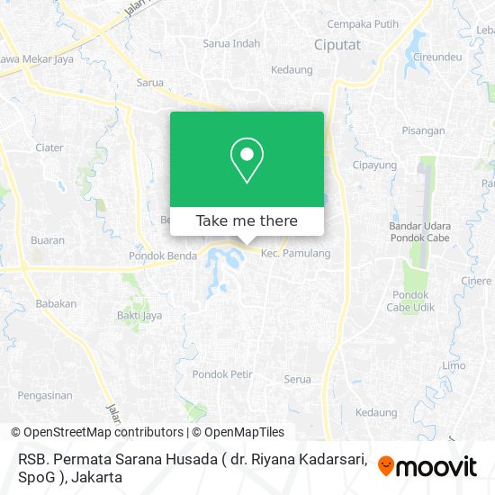 RSB. Permata Sarana Husada ( dr. Riyana Kadarsari, SpoG ) map