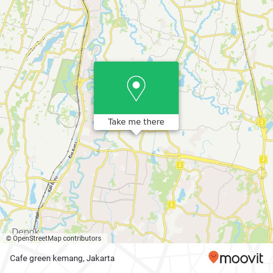 Cafe green kemang map