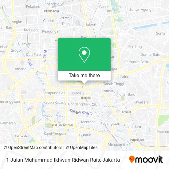 1 Jalan Muhammad Ikhwan Ridwan Rais map