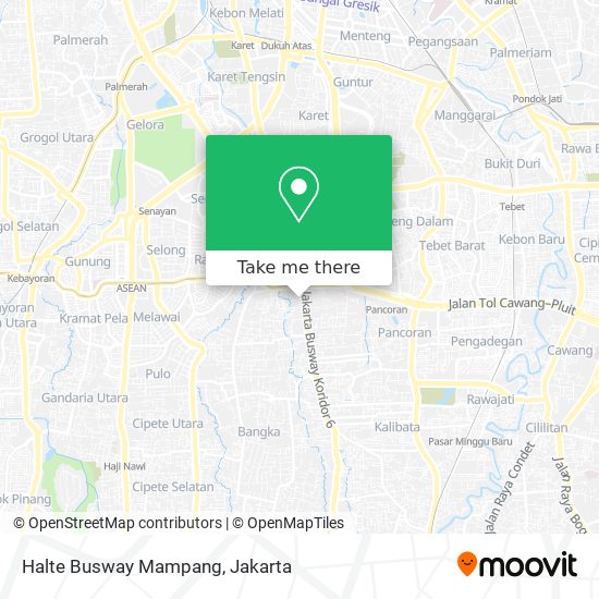 Halte Busway Mampang map