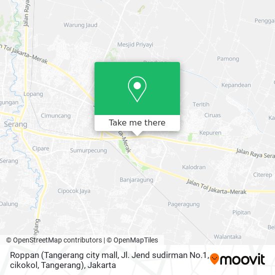 Roppan (Tangerang city mall, Jl. Jend sudirman No.1, cikokol, Tangerang) map