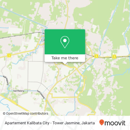 Apartement Kalibata City - Tower Jasmine map