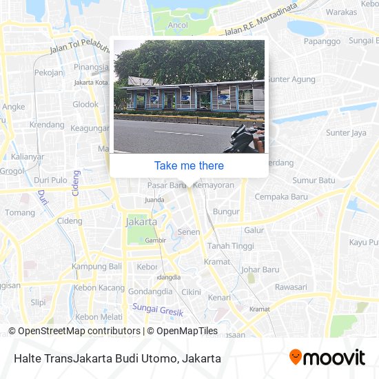 Halte TransJakarta Budi Utomo map