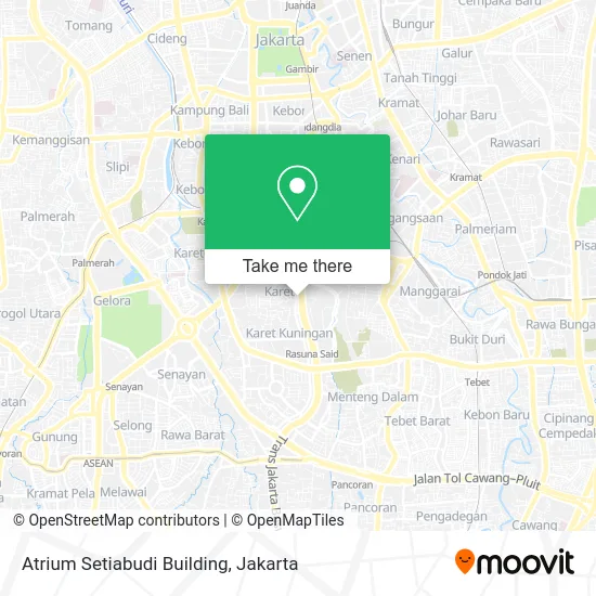 Atrium Setiabudi Building map
