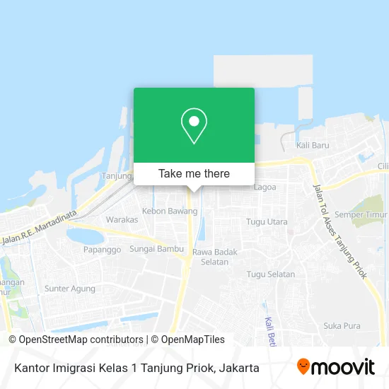Kantor Imigrasi Kelas 1 Tanjung Priok map