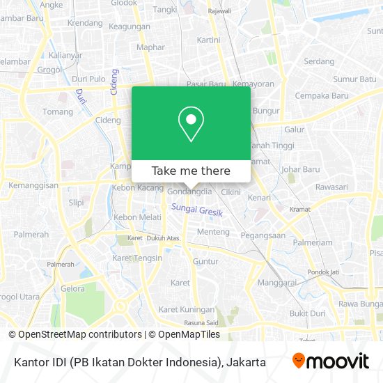 Kantor IDI (PB Ikatan Dokter Indonesia) map