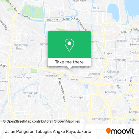 Jalan Pangeran Tubagus Angke Raya map