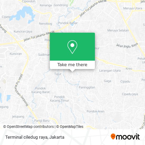 Terminal ciledug raya map