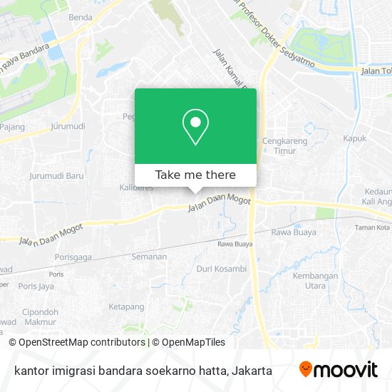 kantor imigrasi bandara soekarno hatta map