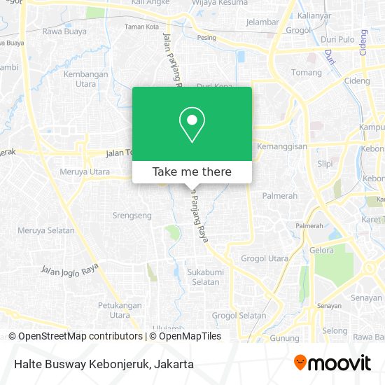 Halte Busway Kebonjeruk map