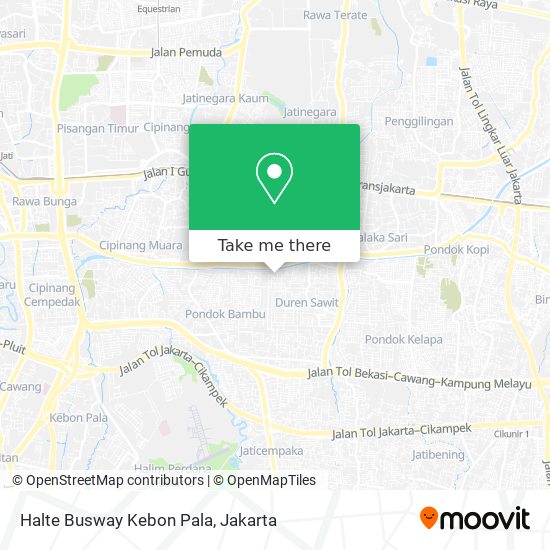 Halte Busway Kebon Pala map