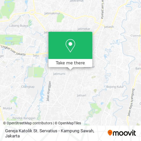 Gereja Katolik St. Servatius - Kampung Sawah map
