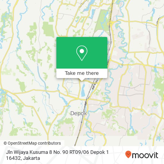 Jln Wijaya Kusuma 8 No. 90 RT09 / 06 Depok 1 16432 map