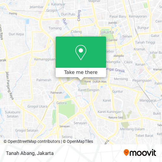 Tanah Abang map