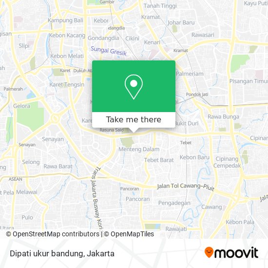 Dipati ukur bandung map