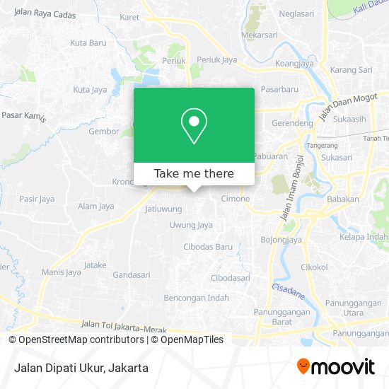 Jalan Dipati Ukur map