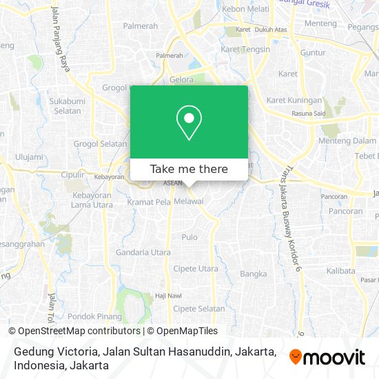 Gedung Victoria, Jalan Sultan Hasanuddin, Jakarta, Indonesia map