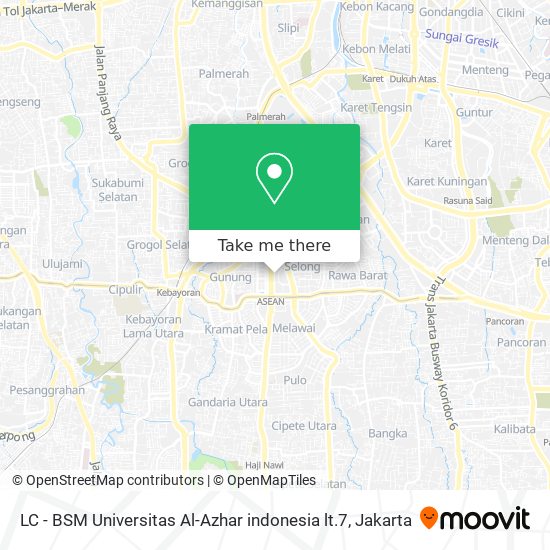 LC - BSM Universitas Al-Azhar indonesia lt.7 map