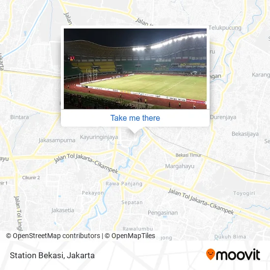 Station Bekasi map
