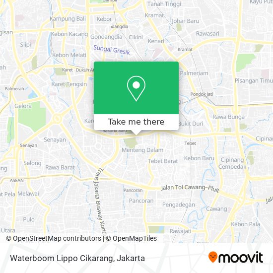 Waterboom Lippo Cikarang map