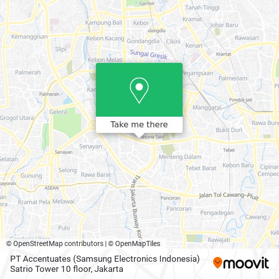 PT Accentuates (Samsung Electronics Indonesia) Satrio Tower 10 floor map