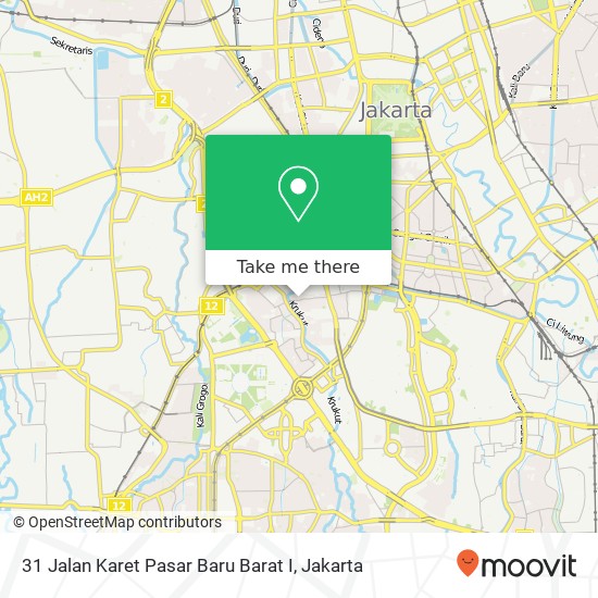 31 Jalan Karet Pasar Baru Barat I map