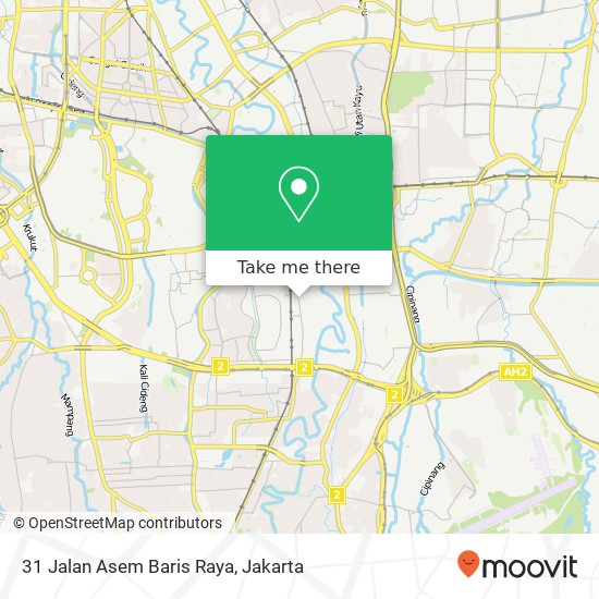 31 Jalan Asem Baris Raya map