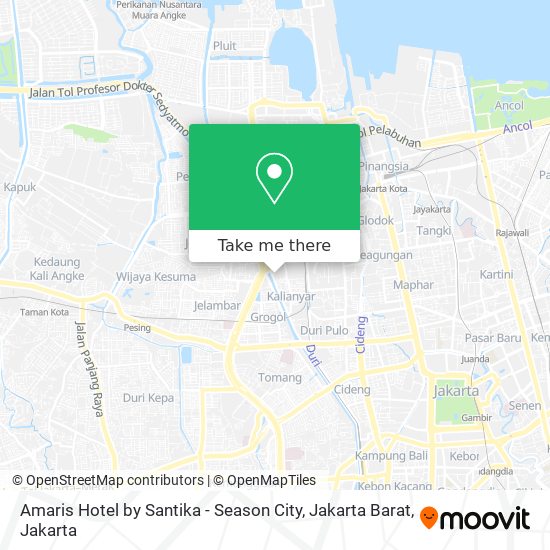 Amaris Hotel by Santika - Season City, Jakarta Barat map