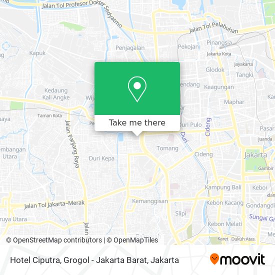 Hotel Ciputra, Grogol - Jakarta Barat map