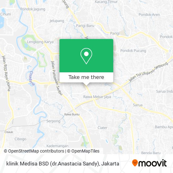 klinik Medisa BSD (dr.Anastacia Sandy) map