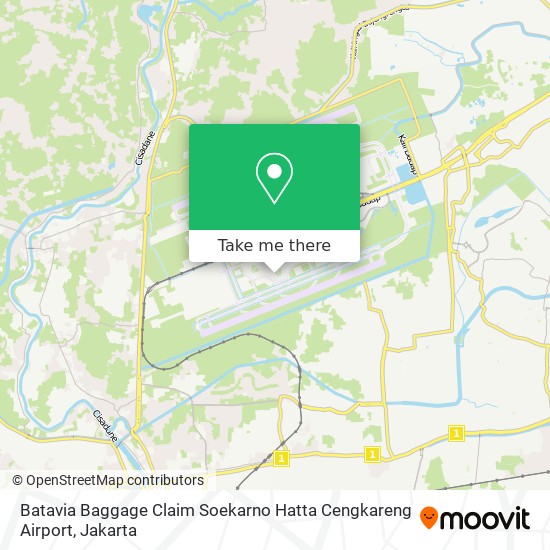 Batavia Baggage Claim Soekarno Hatta Cengkareng Airport map