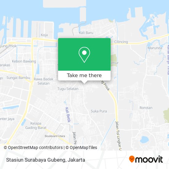 Stasiun Surabaya Gubeng map