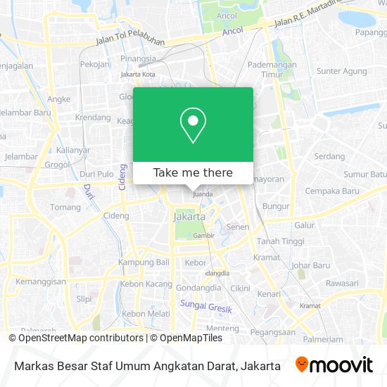 Markas Besar Staf Umum Angkatan Darat map