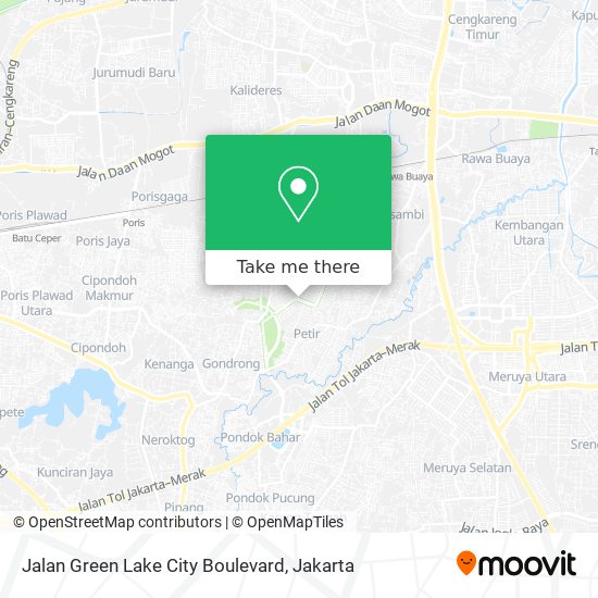 Jalan Green Lake City Boulevard map