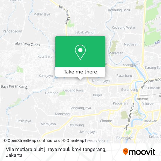 Vila mutiara pluit jl raya mauk km4 tangerang map