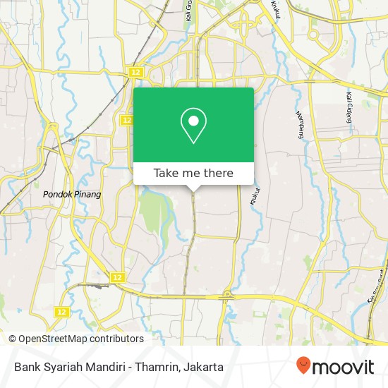 Bank Syariah Mandiri - Thamrin map