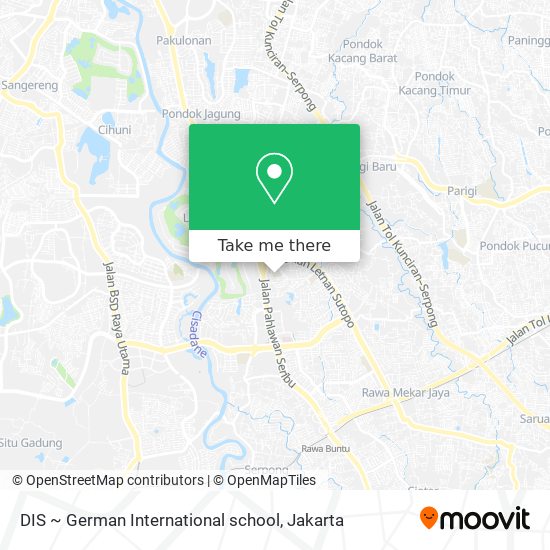 DIS ~ German International school map