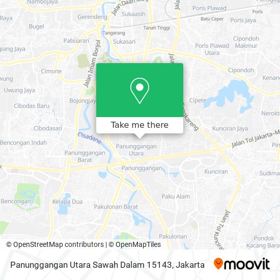 Panunggangan Utara Sawah Dalam 15143 map