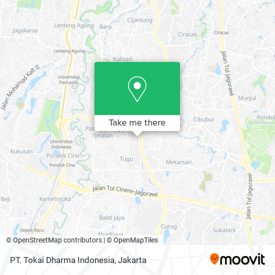 PT. Tokai Dharma Indonesia map