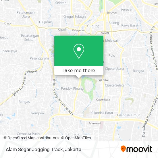 Alam Segar Jogging Track map
