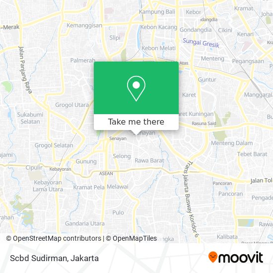 Scbd Sudirman map