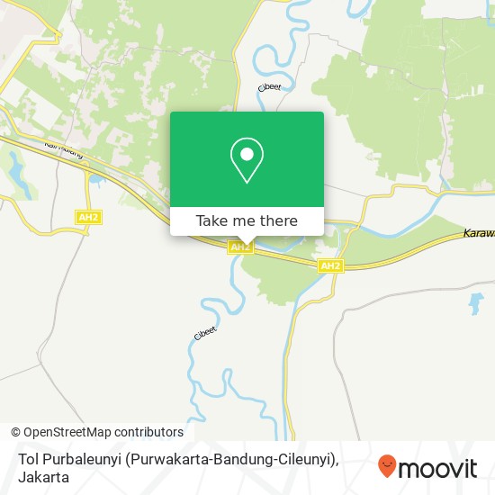 Tol Purbaleunyi (Purwakarta-Bandung-Cileunyi) map