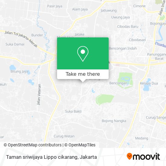 Taman sriwijaya Lippo cikarang map