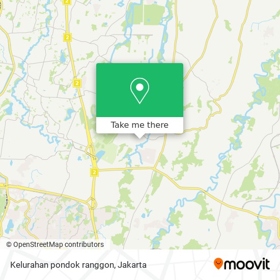 Kelurahan pondok ranggon map