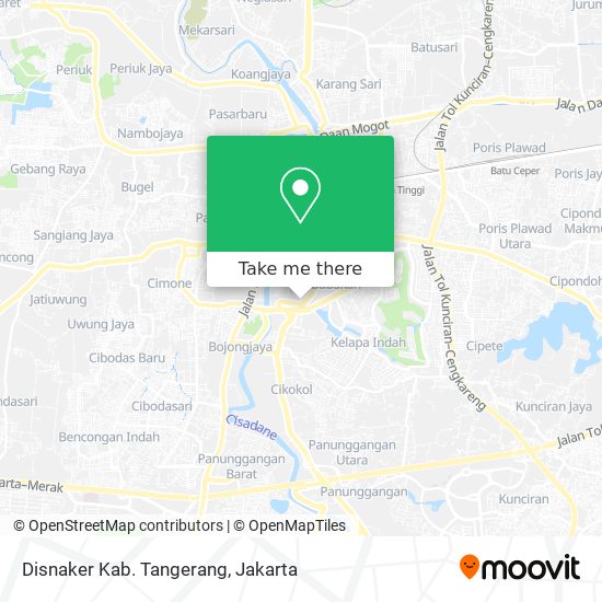 Disnaker Kab. Tangerang map