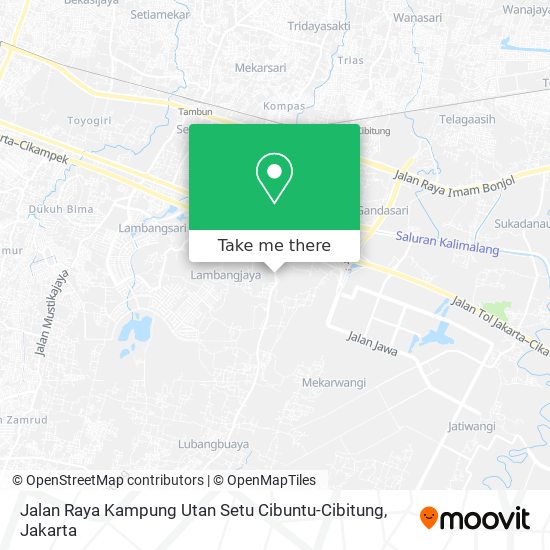 Jalan Raya Kampung Utan Setu Cibuntu-Cibitung map