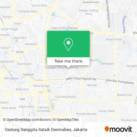 Gedung Sanggita Satsik Denmabes map