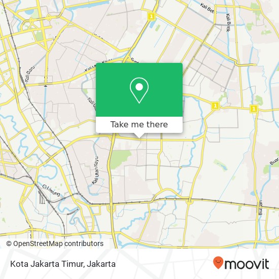 Kota Jakarta Timur map